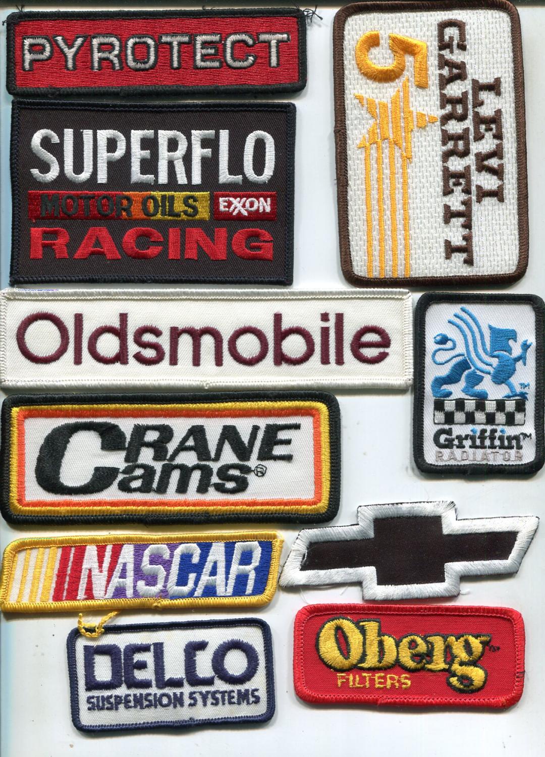 NASCAR Vintage Auto Race Uniform Patch Lot-variety of historic patches-2-VF:  Photograph